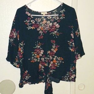 Charming Charlie Floral Print Blouse,  Large